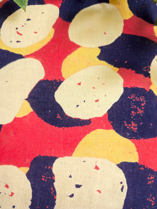 Abstract Multicolor Ajrakh Embroidery Hoop – Upcycled Fabric | Multiple Sizes