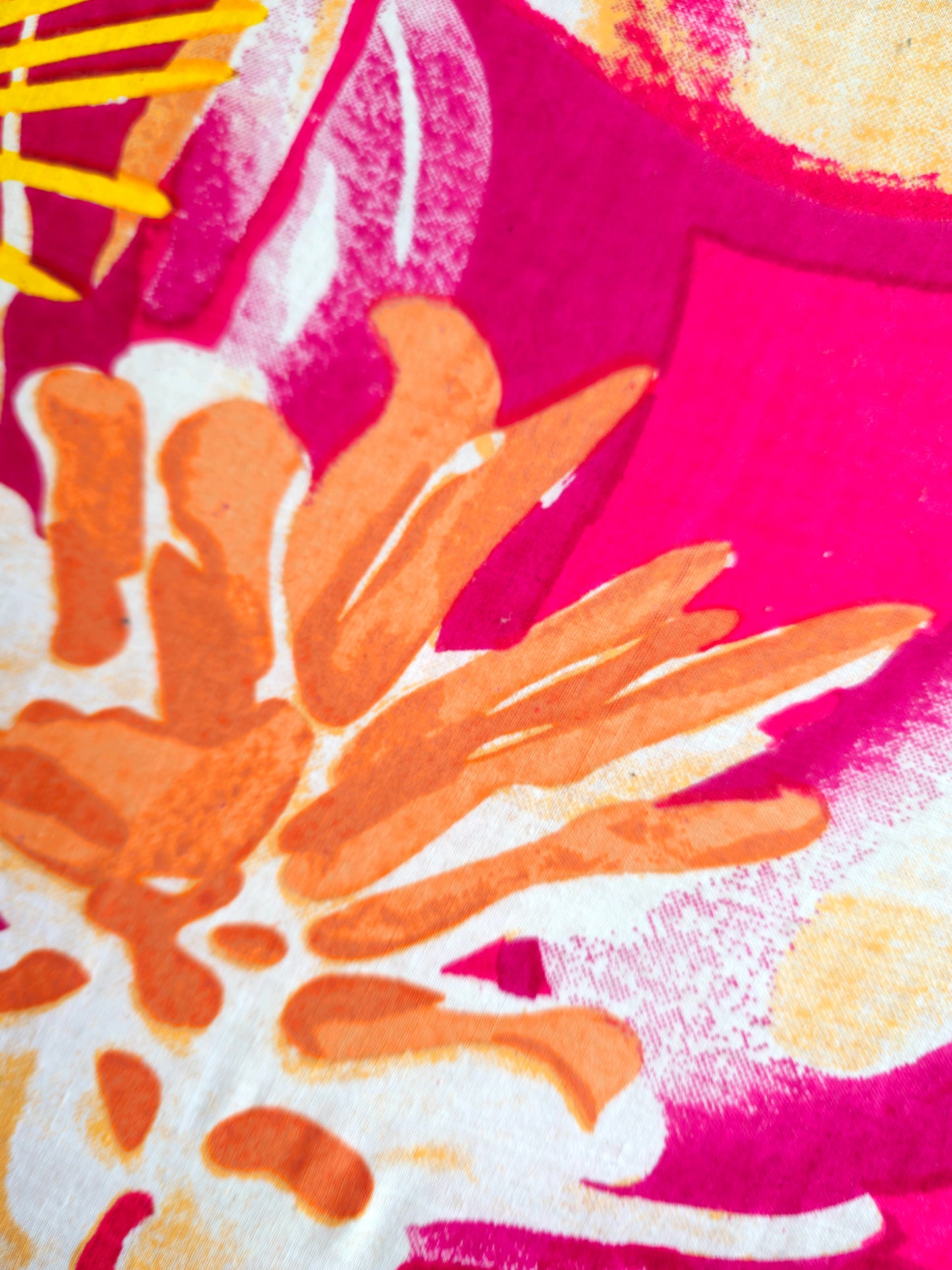 Pink Fabric with Bold Motifs Embroidery Hoop – Upcycled Fabric | Multiple Sizes