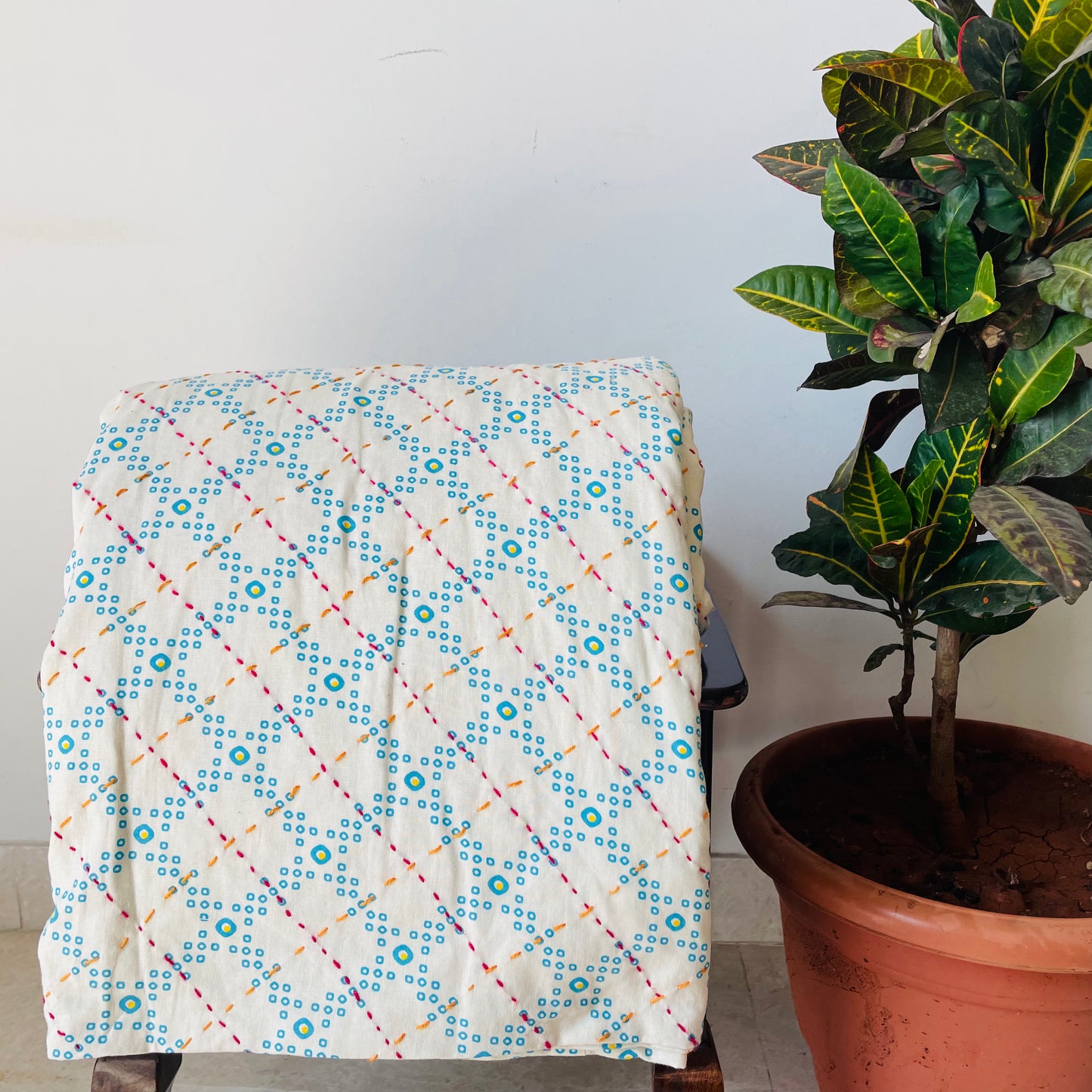 Handcrafted Bandhej Bedcover