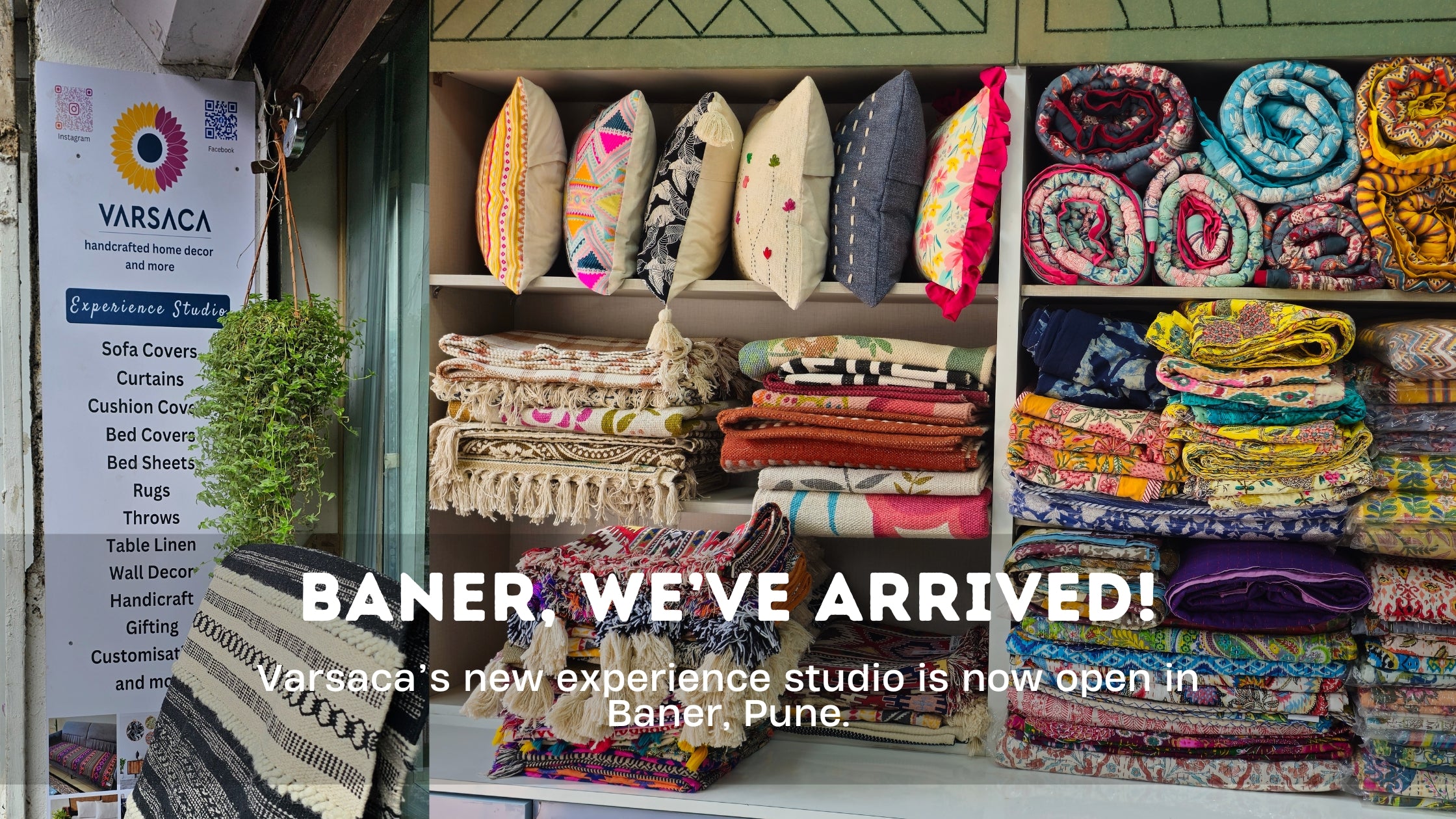 Handcrafted Home Decor Studio in Baner – Varsaca Pune Storefront