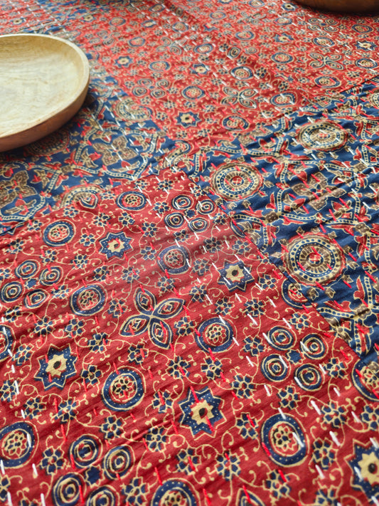Handmade Block-Printed Table Cover for Dining Table