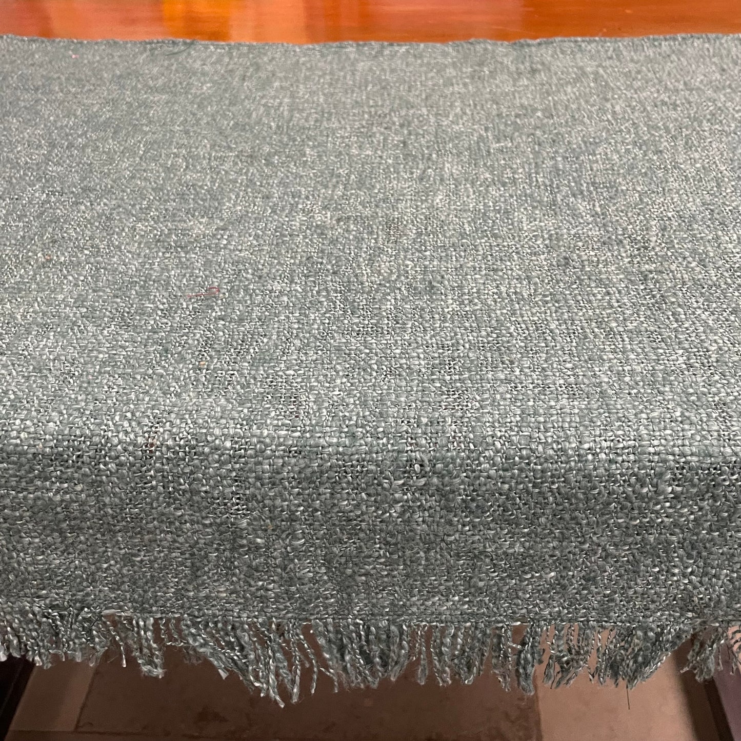 Handwoven Solid Dark Gray Slub Cotton Sofa Cover – Soft and Durable