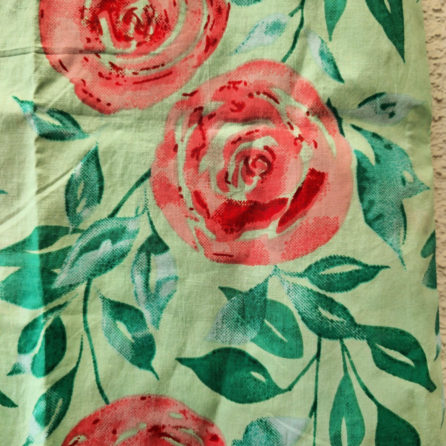 Pista Green Floral Print Unisex Cotton Shirt