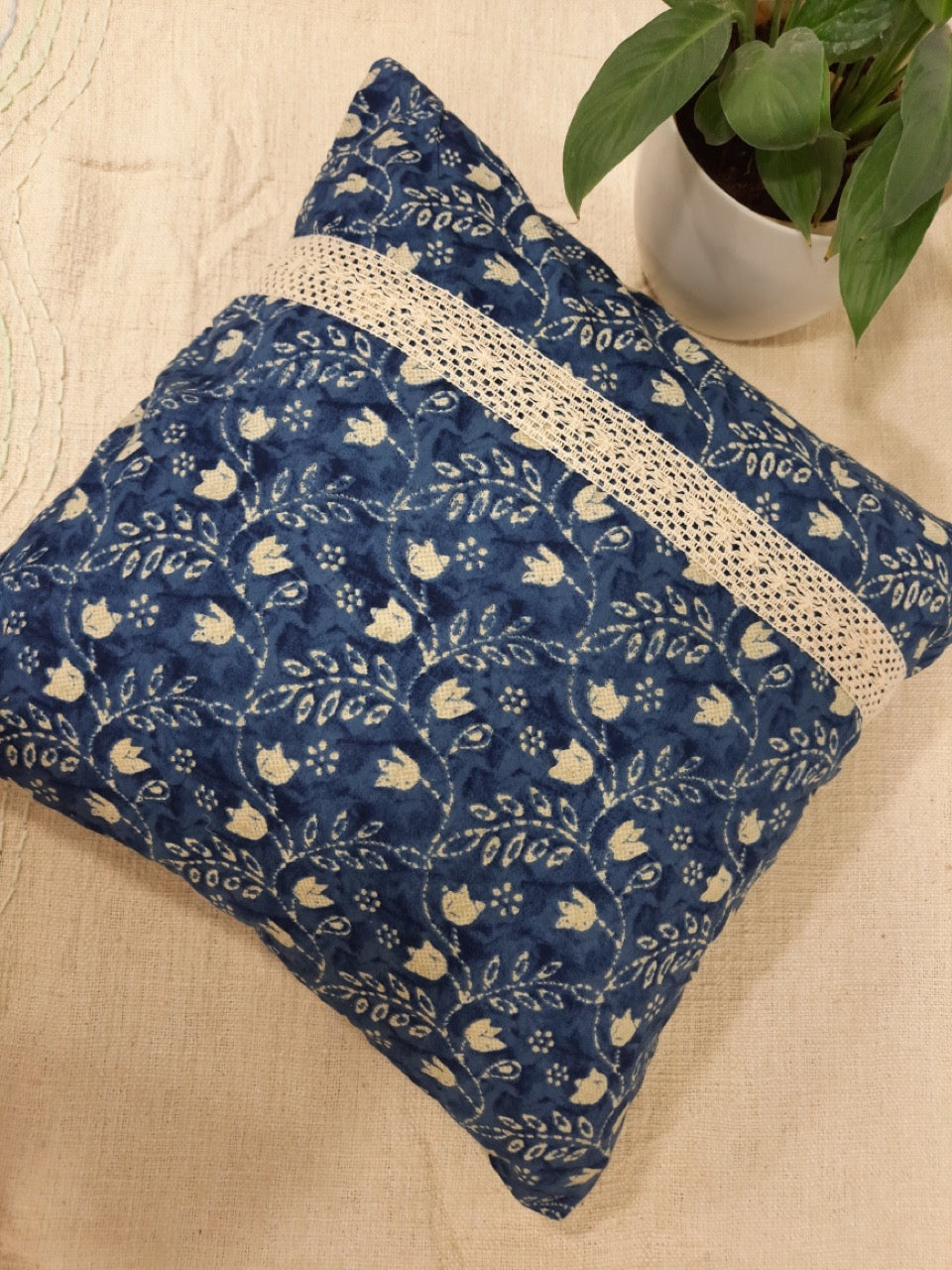 Varsaca Indigo Cushion Cover – Ethnic Home Decor