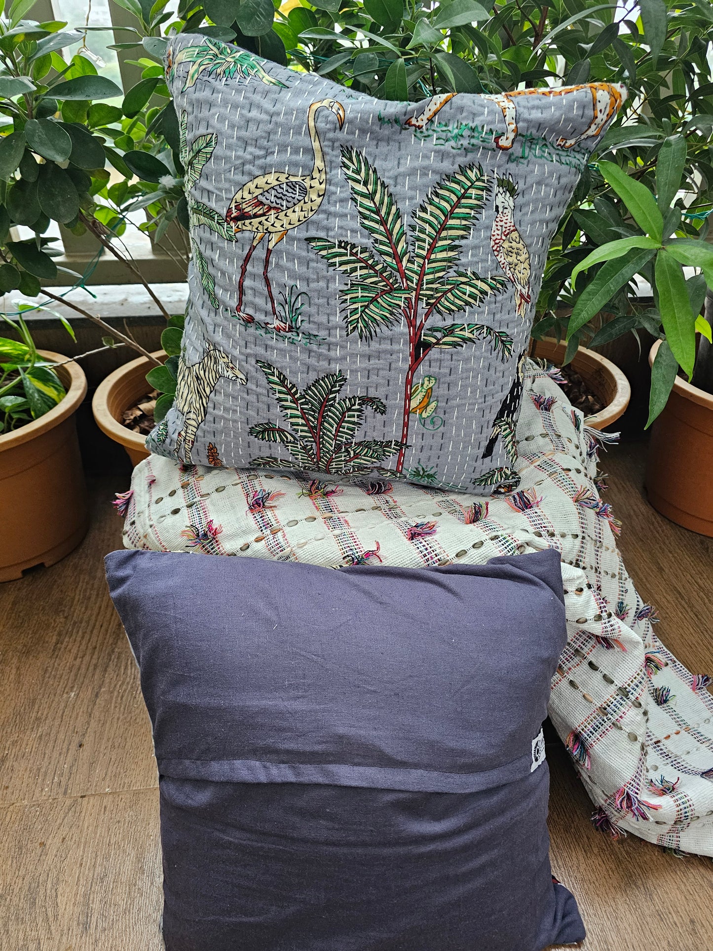 boho animal print cushion cover