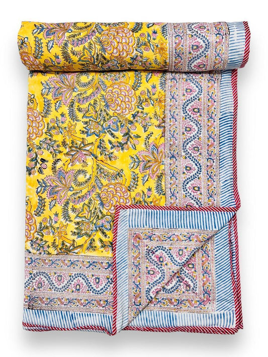 hand block printed mul cotton dohar