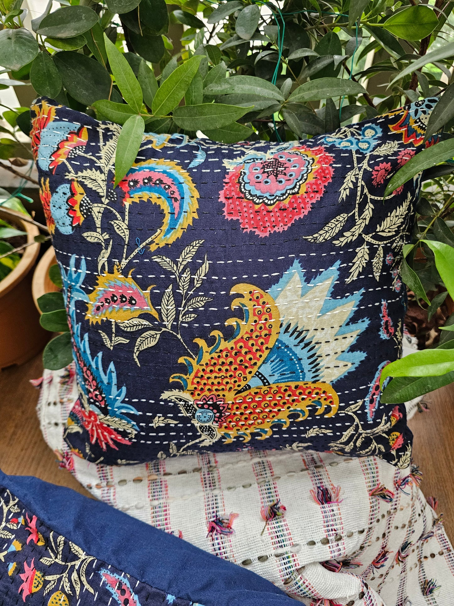 handmade cotton cushion cover India