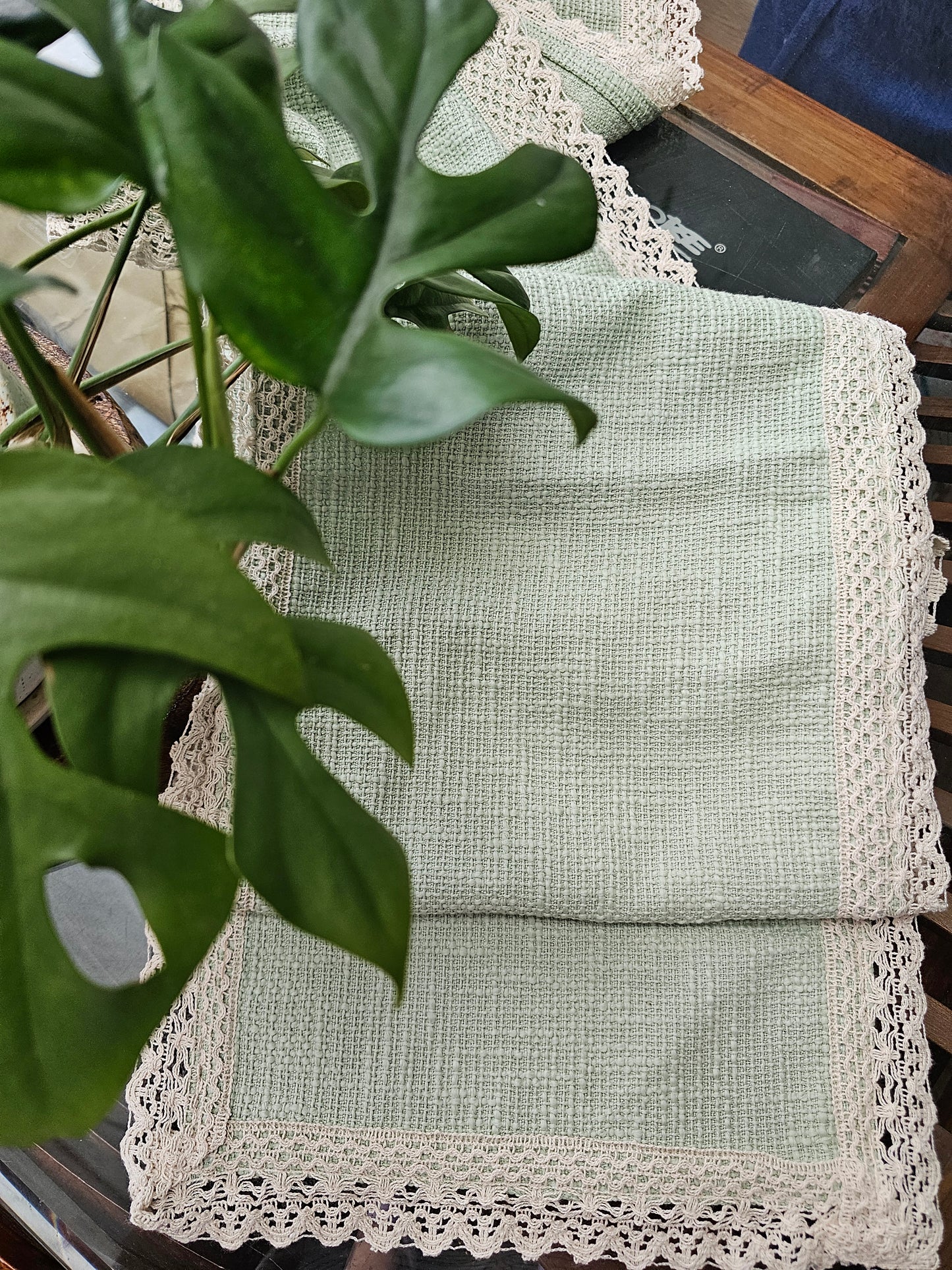 handwoven rustic table cover India