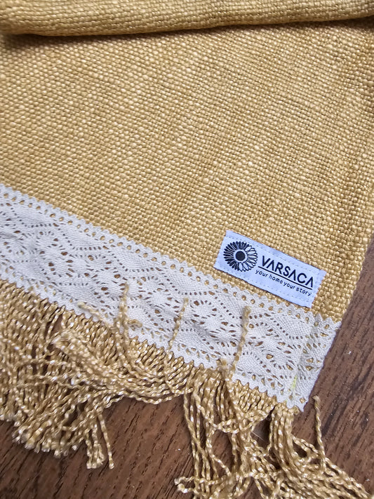 vintage lace cotton table runner