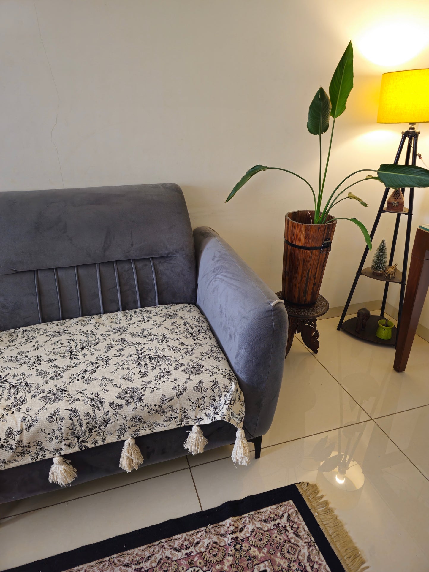 washable sofa cover with tassels