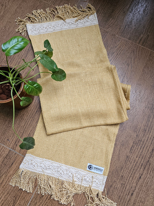 yellow cotton table runner India