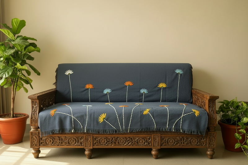 Handloom cotton Sofa covers