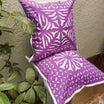 Abstract Hand Made Purple Cotton Applique Cutwork Cushion Cover