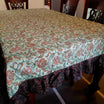 6 Seater Pure Cotton Table Cover With Frill