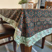 Ajrakh 6 Seater Cotton Table Cover With Border