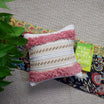 Handwoven Tufted Boho Cushion Cover | 16 x 16 Inch