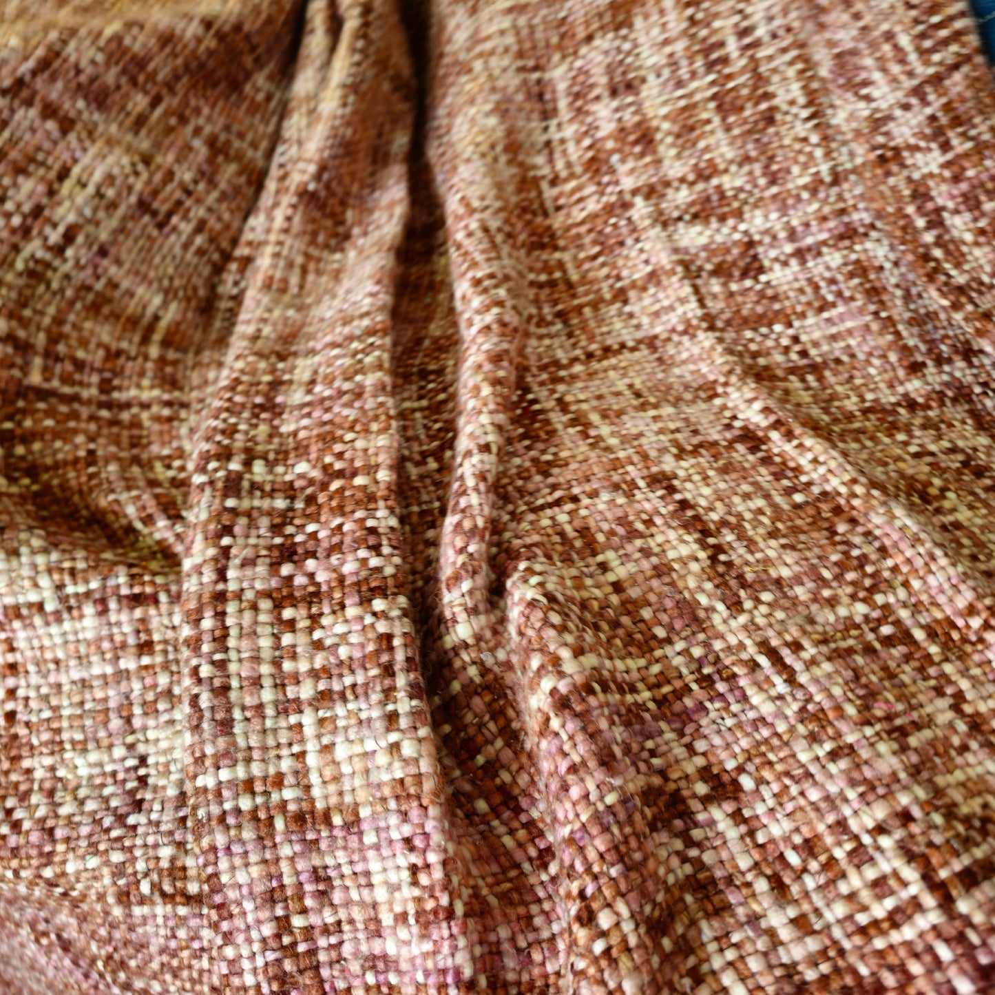 Rose Gold Acrylic Cotton Sofa Throw