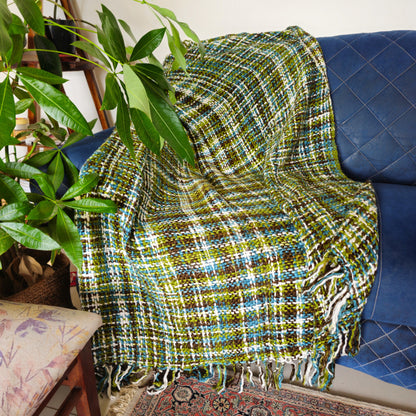 Green Acrylic Sofa Throw