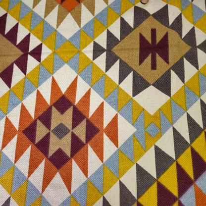 Multicolor Geometric Print Cotton Rug | Best-Selling Handwoven Carpet