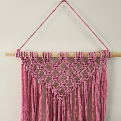 Pink Macrame Wall Hanging – Handcrafted Boho-Chic Wall Decor