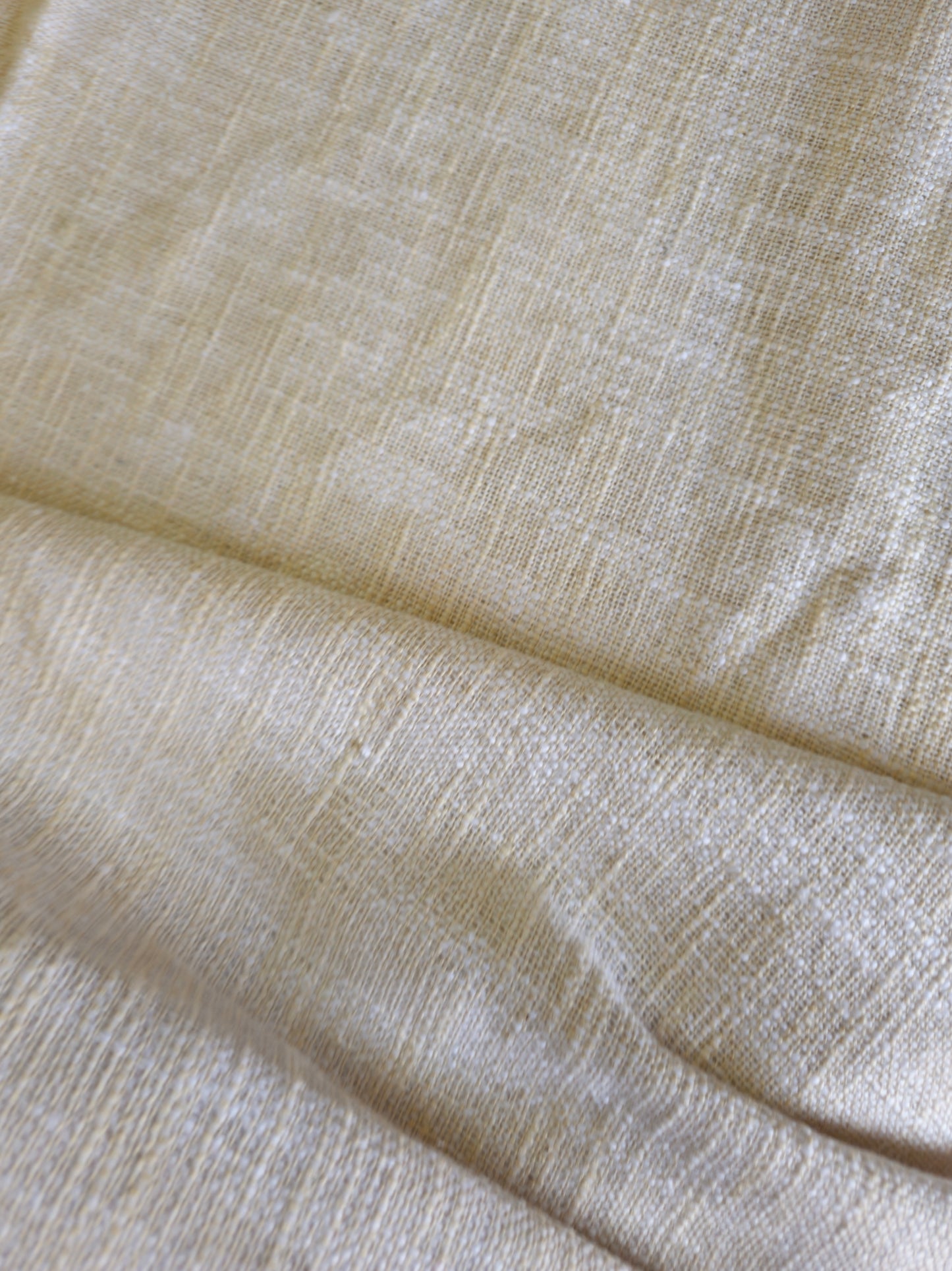 Handloom Slub Cotton Bedcover | Textured Off-White Throw with Tassels | Natural Woven Cotton