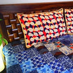 Blue King Size Patchwork Customised Bed Sheet
