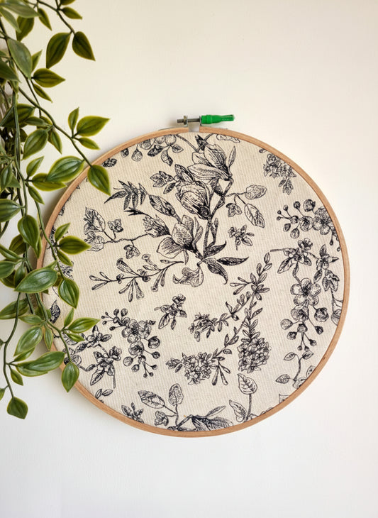Elegant Handloom Embroidery Hoop Wall Art