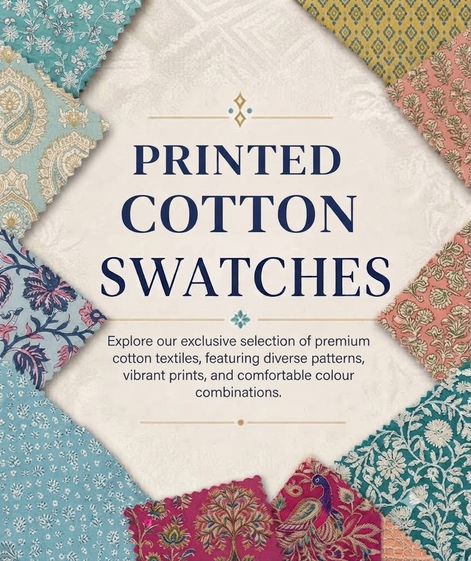 Printed Cotton Fabric Swatch