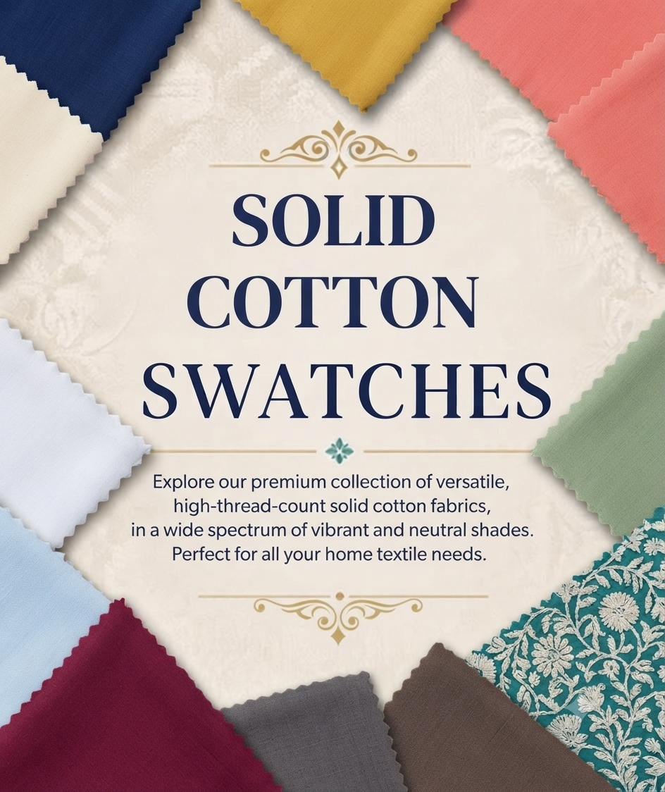 Solid Cotton Fabric Swatch