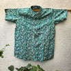 Green Bandhani Print Unisex Cotton Shirt