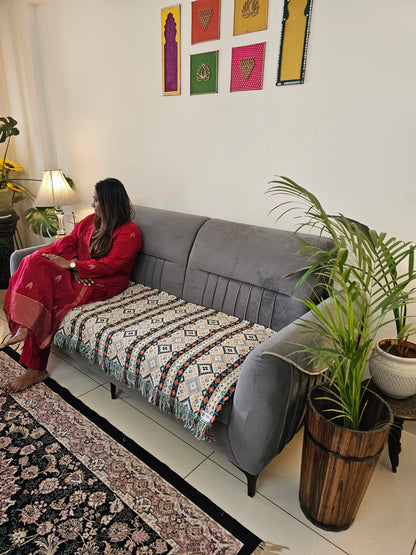 Handloom Thick Cotton Sofa Cover