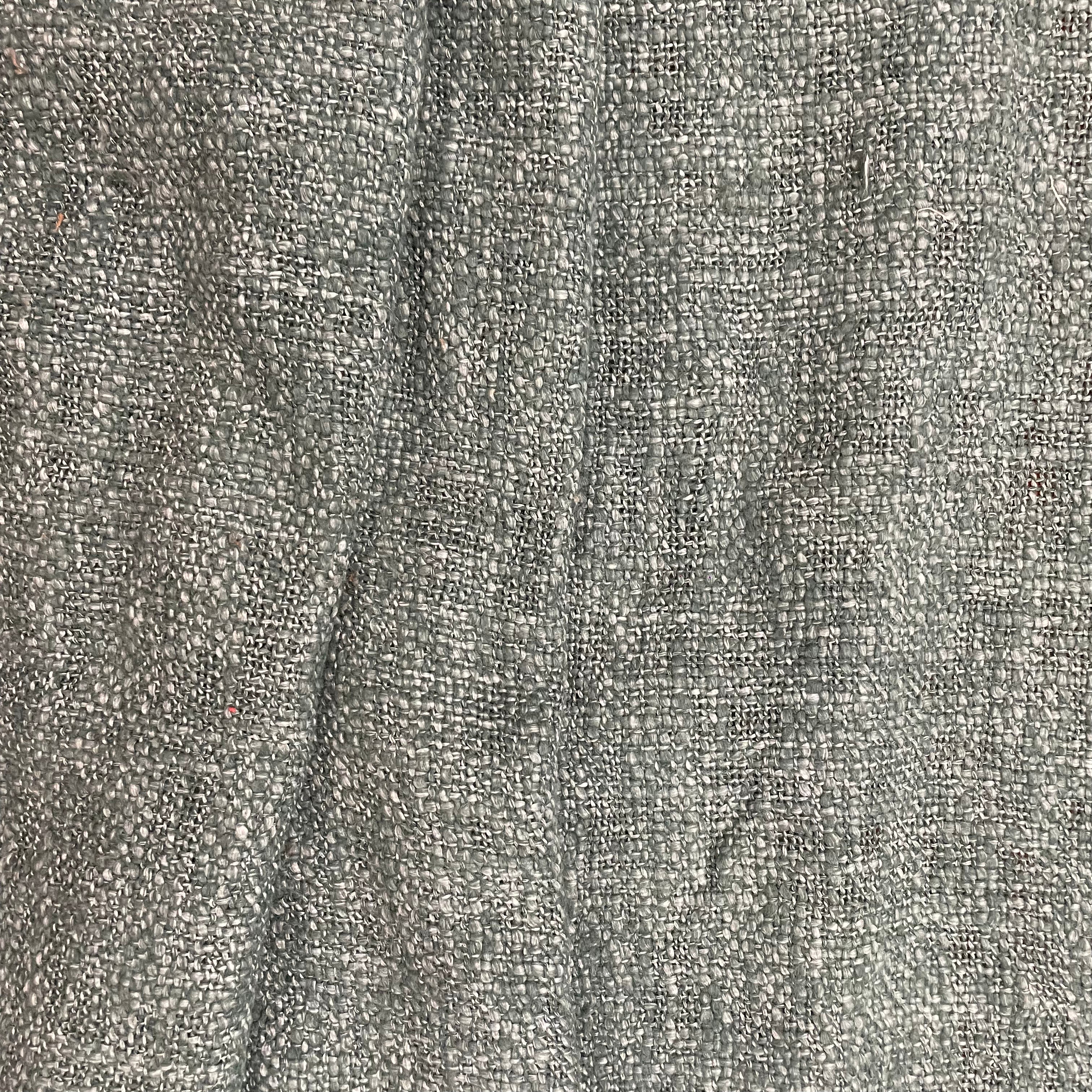 Handwoven Solid Dark Gray Slub Cotton Sofa Cover – Soft and Durable