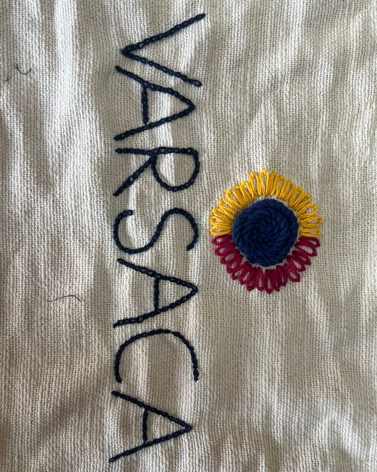Embroidery Cotton Fabric Swatch