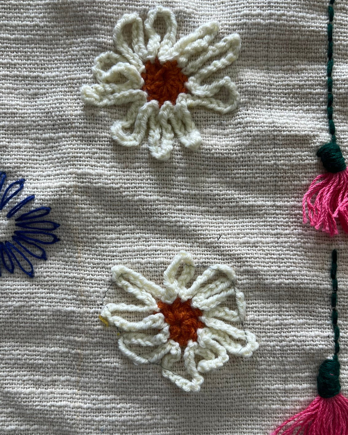 Embroidery Cotton Fabric Swatch