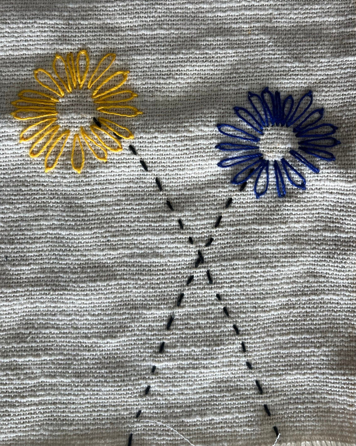 Embroidery Cotton Fabric Swatch