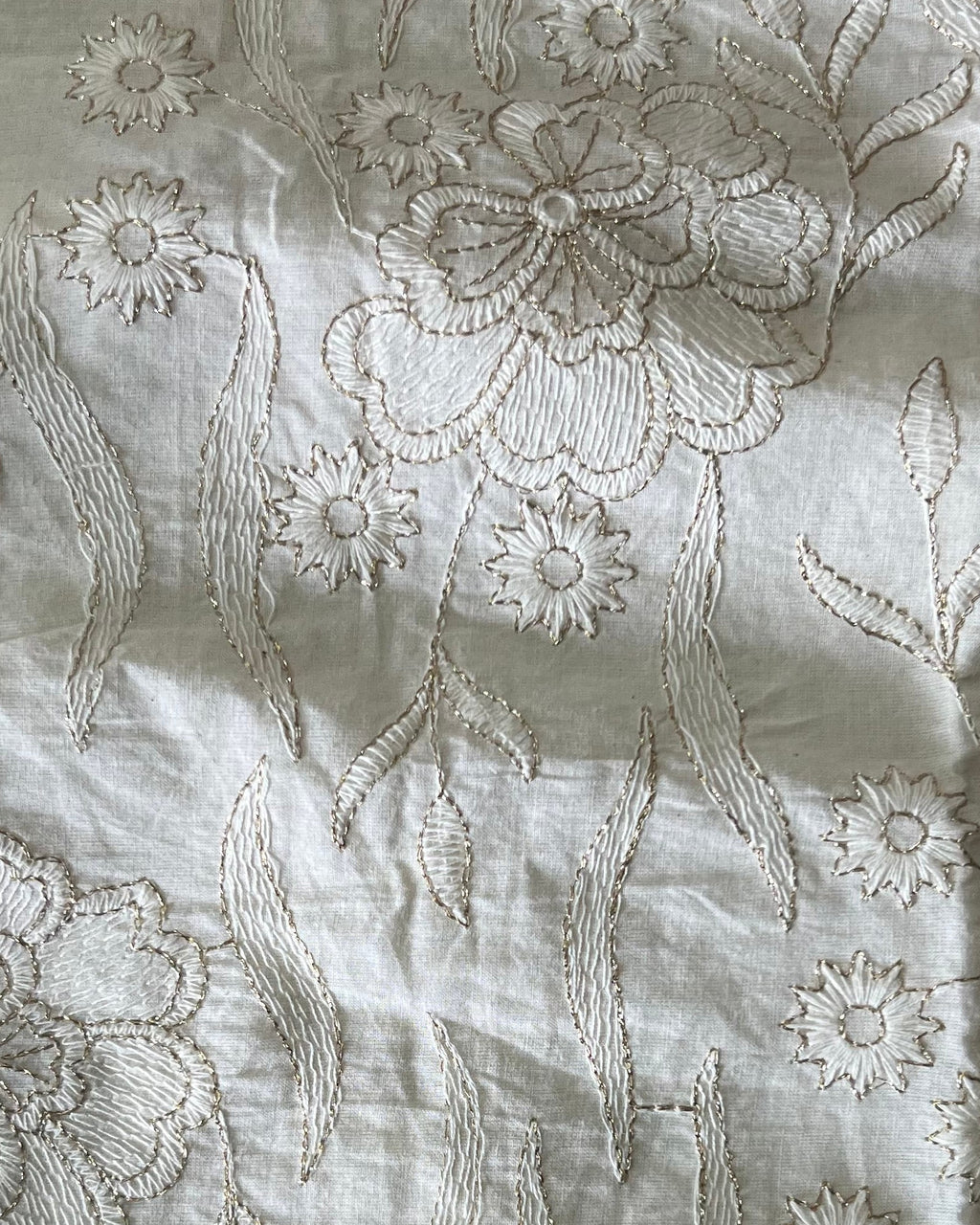 Chikankari, Mirror Work & Textured Fabric Swatch – For Curtains & Cushions
