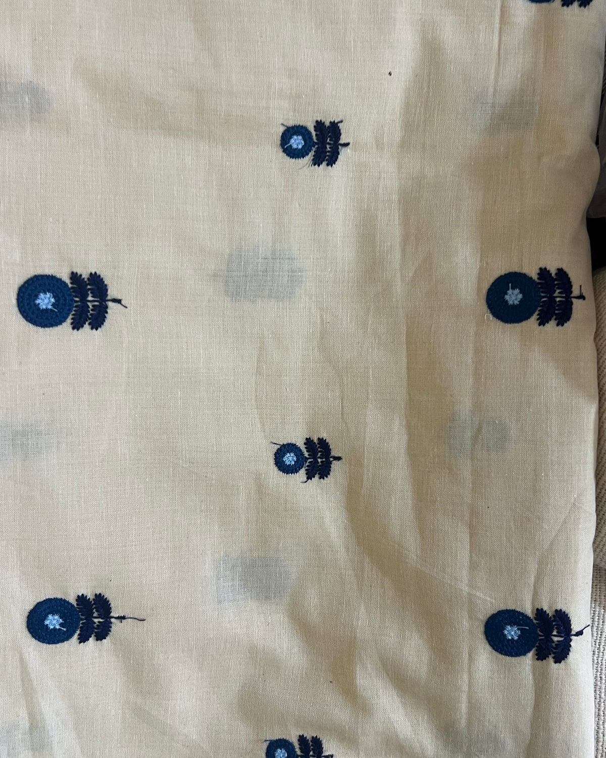 Chikankari, Mirror Work & Textured Fabric Swatch – For Curtains & Cushions