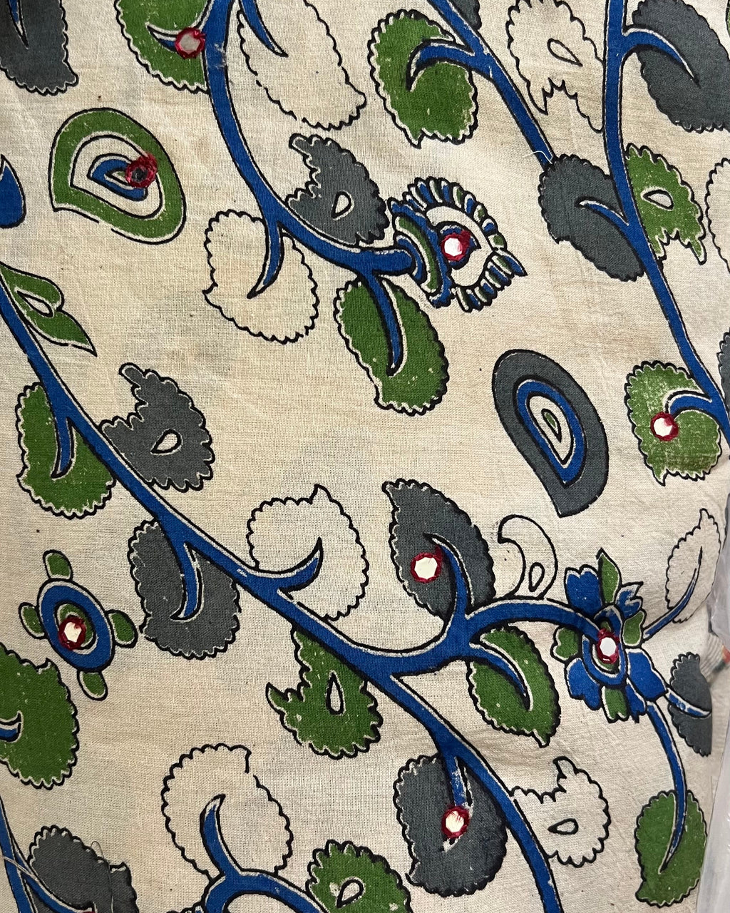 Chikankari, Mirror Work & Textured Fabric Swatch – For Curtains & Cushions