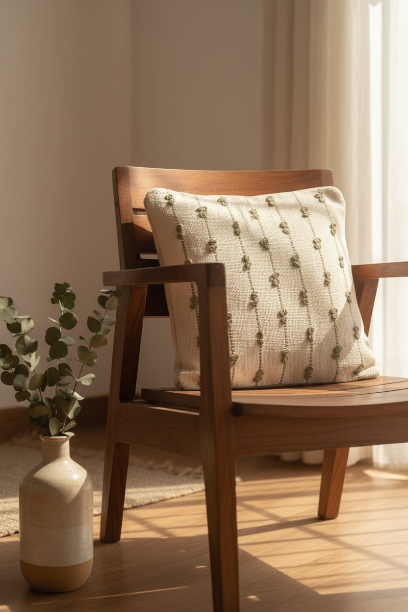 Mud_Green_Off-White_Hand-Embroidered_Cushion_Cover