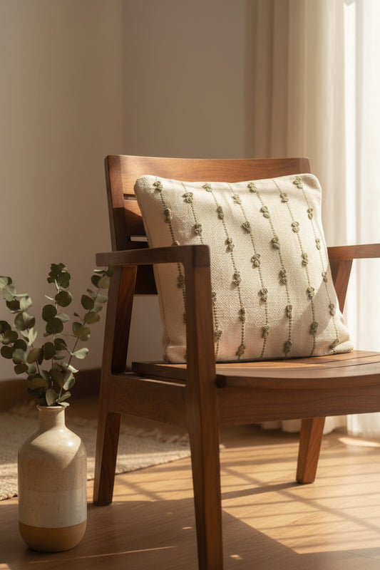 Mud_Green_Off-White_Hand-Embroidered_Cushion_Cover