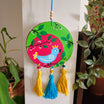 Multicolour Wooden Wall Decor With Tassels1