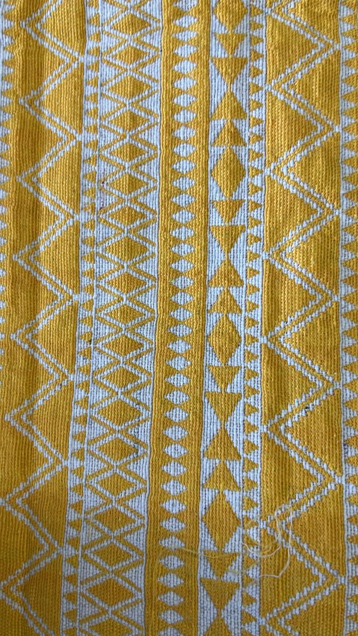 Handloom Jacquard Swatches | Heavy-Weight Cotton-Jute Samples | Upholstery & Curtain Planning