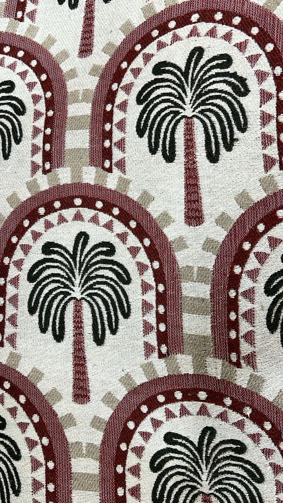 Handloom Jacquard Swatches | Heavy-Weight Cotton-Jute Samples | Upholstery & Curtain Planning