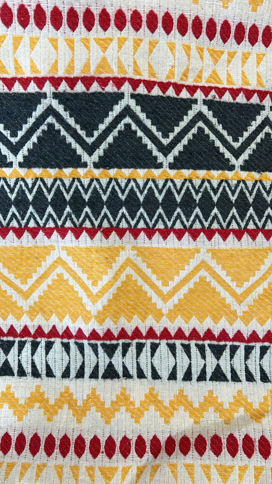 Handloom Jacquard Swatches | Heavy-Weight Cotton-Jute Samples | Upholstery & Curtain Planning