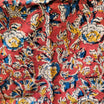 Red Kalamkari Print Unisex Cotton Shirt