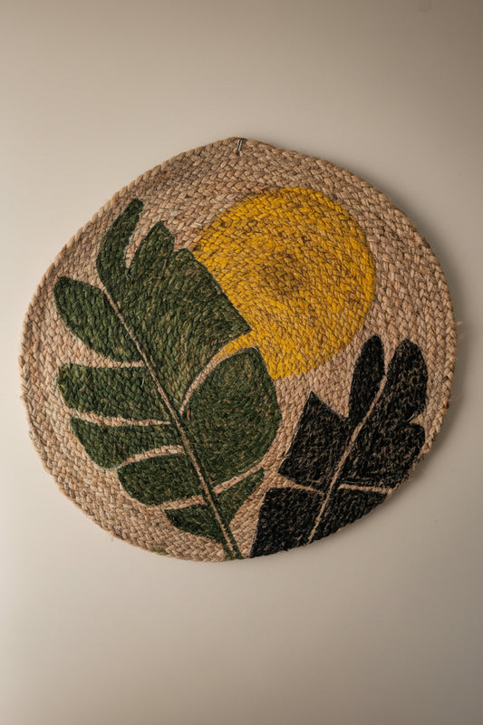 Varsaca Banana Leaves & Sun Jute Mat