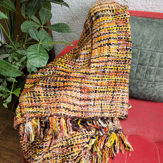 Yellow Acrylic Sofa Throw