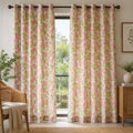 Botanical Tulip Lightweight Cotton Semi-Sheer Curtains