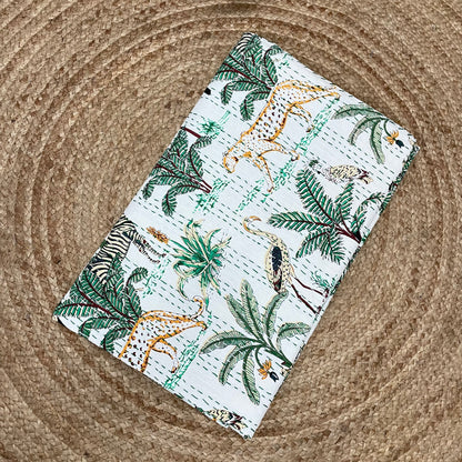 animal print kantha