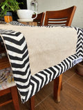 beige jute cotton table runner India